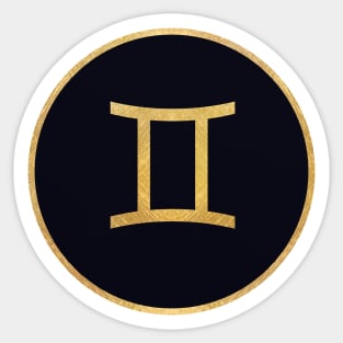 Gemini Zodiac Sign Symbol Sticker